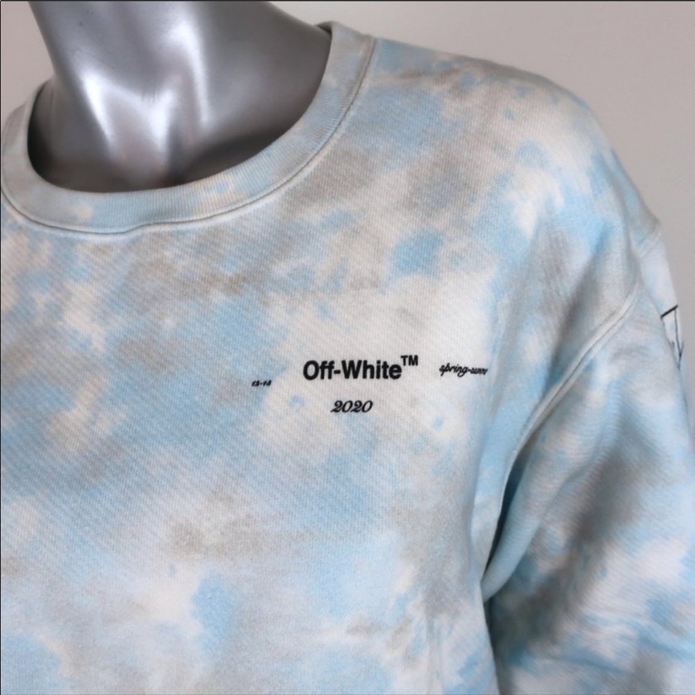 Off white crew neck sweatshirt
